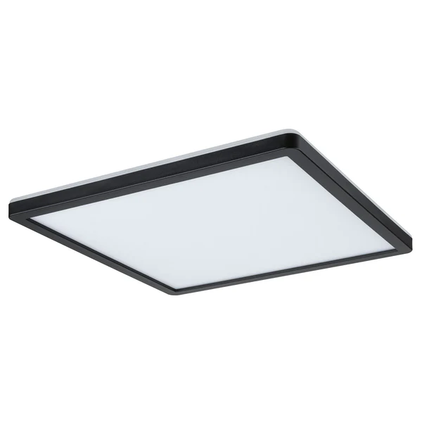 LED-Deckenleuchte Atria Shine Backlight - Polycarbonat - 1-flammig - Schwarz - 29 x 29 cm - Universalweiß - Image 3