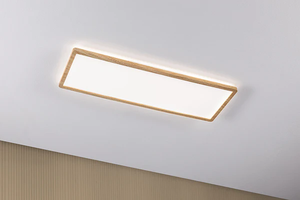 LED-Deckenleuchte Atria Shine Oak - Kunststoff / Eiche Optik - Braun - 1-flammig - Universalweiß - Image 2