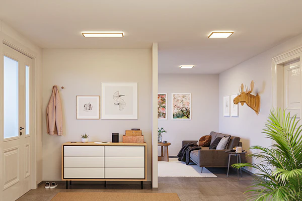 LED-Deckenleuchte Atria Shine Oak - Kunststoff / Eiche Optik - Braun - 1-flammig - Universalweiß - Image 3