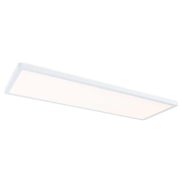 LED-Deckenleuchte Atria Shine Panel - Aluminium - Weiß - 1-flammig - Warmweiß