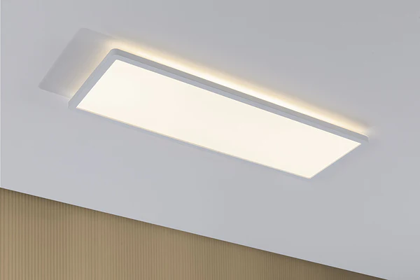 LED-Deckenleuchte Atria Shine Panel - Aluminium - Weiß - 1-flammig - Warmweiß - Image 5