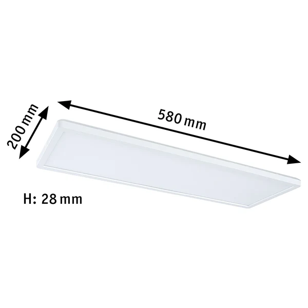 LED-Deckenleuchte Atria Shine Panel - Aluminium - Weiß - 1-flammig - Warmweiß - Universalweiß - Image 16