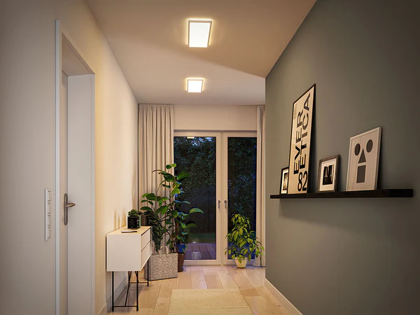 LED-Deckenleuchte Atria Shine Panel - Aluminium - Weiß - 1-flammig - Warmweiß - Universalweiß - Image 3