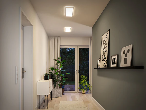 LED-Deckenleuchte Atria Shine Panel - Aluminium - Weiß - 1-flammig - Warmweiß - Universalweiß - Image 4
