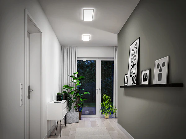 LED-Deckenleuchte Atria Shine Panel - Aluminium - Weiß - 1-flammig - Warmweiß - Universalweiß - Image 5