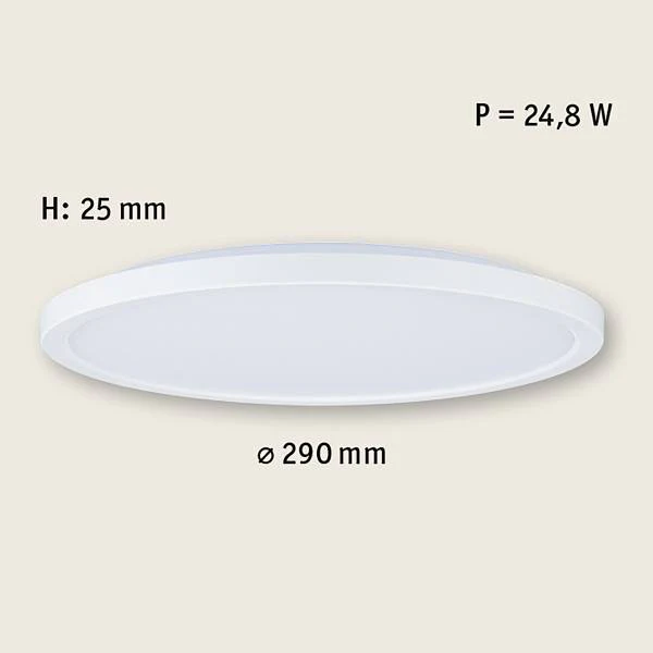 LED-Deckenleuchte Atria Shine Sep Switch - Kunststoff - Weiß - 1-flammig - Durchmesser: 29 cm - Warmweiß - Image 8