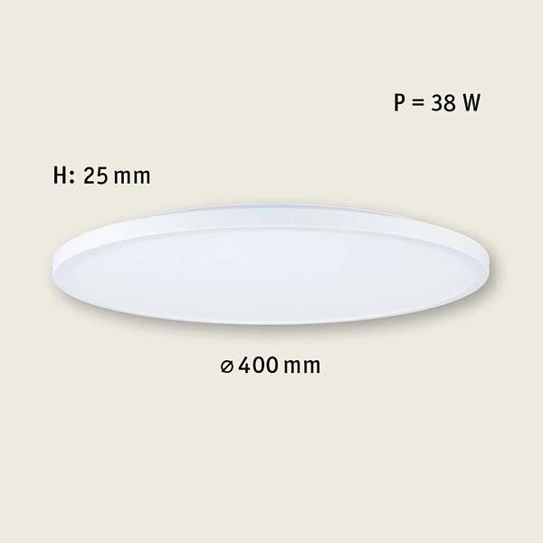 LED-Deckenleuchte Atria Shine Sep Switch - Kunststoff - Weiß - 1-flammig - Durchmesser: 40 cm - Warmweiß - Image 8