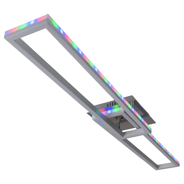LED-Deckenleuchte Bantry - Aluminium / Kunststoff - Silber - Flammenanzahl: 2 - Image 10