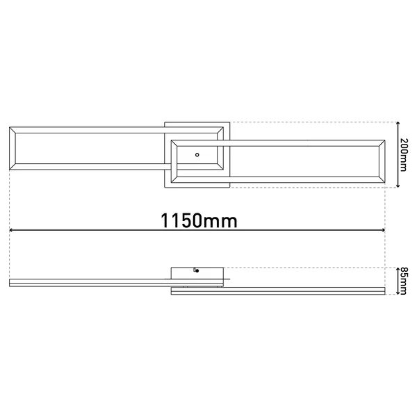 LED-Deckenleuchte Bantry - Aluminium / Kunststoff - Silber - Flammenanzahl: 2 - Image 14
