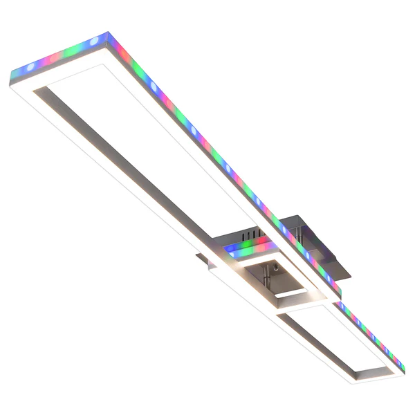 LED-Deckenleuchte Bantry - Aluminium / Kunststoff - Silber - Flammenanzahl: 2 - Image 3