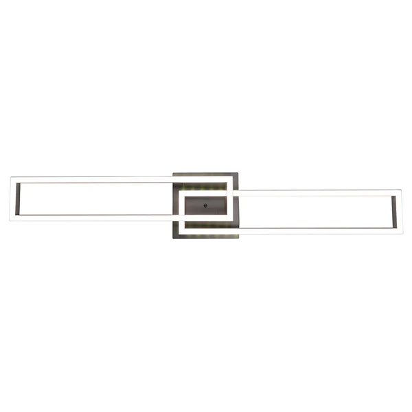 LED-Deckenleuchte Bantry - Aluminium / Kunststoff - Silber - Flammenanzahl: 2 - Image 4