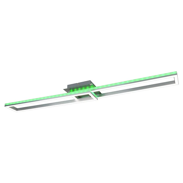 LED-Deckenleuchte Bantry - Aluminium / Kunststoff - Silber - Flammenanzahl: 2 - Image 8
