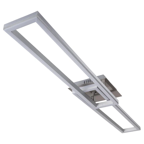 LED-Deckenleuchte Bantry - Aluminium / Kunststoff - Silber - Flammenanzahl: 2 - Image 9