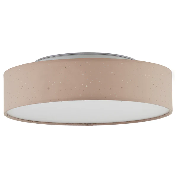 LED-Deckenleuchte Baska - Mischgewebe / Eisen - 1-flammig - Braun - Image 4