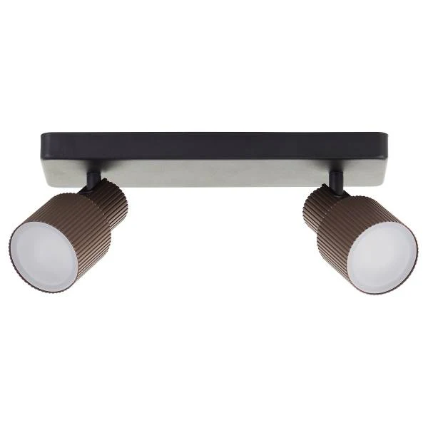 LED-Deckenleuchte Cadiz - Aluminium - Schwarz / Bronze - Flammenanzahl: 2 - Image 2