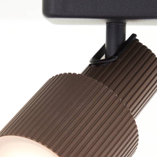 LED-Deckenleuchte Cadiz - Aluminium - Schwarz / Bronze - Flammenanzahl: 2 - Image 4