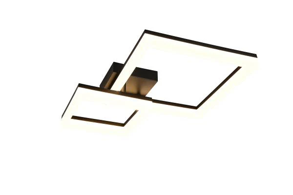 LED-Deckenleuchte Camino mit 2 Quadraten - Acrylglas / Eisen - 1-flammig - Schwarz - Image 2