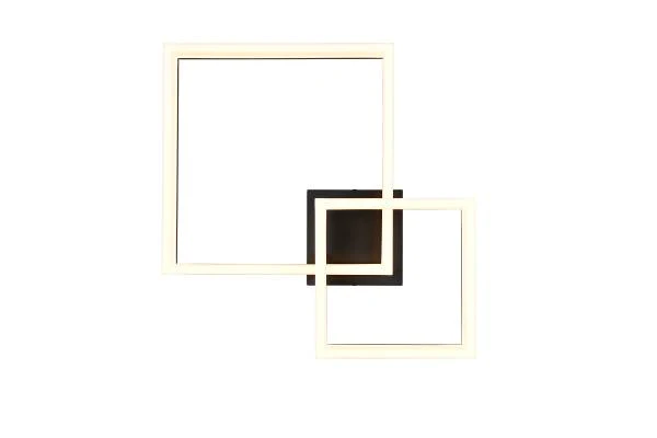 LED-Deckenleuchte Camino mit 2 Quadraten - Acrylglas / Eisen - 1-flammig - Schwarz - Image 3