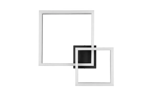 LED-Deckenleuchte Camino mit 2 Quadraten - Acrylglas / Eisen - 1-flammig - Schwarz - Image 5
