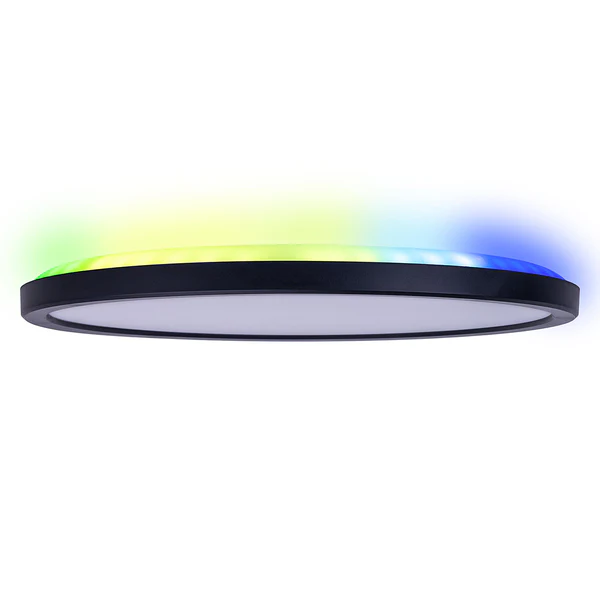LED-Deckenleuchte Carlo - Kunststoff - Schwarz - 1-flammig - Durchmesser: 54 cm - Image 10
