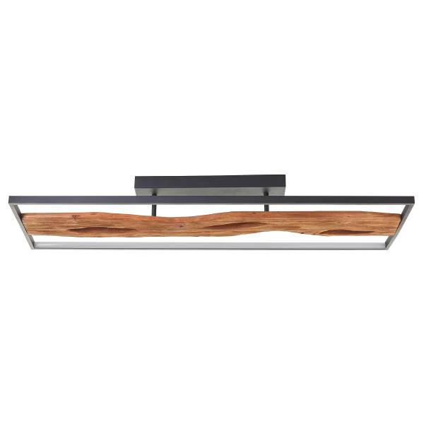 LED-Deckenleuchte Chaumont - Eisen / Gummibaum - Schwarz - 1-flammig - Image 4