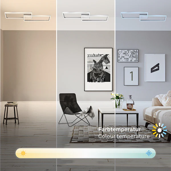 LED-Deckenleuchte Ciladas 2-flammig - Aluminium / Polypropylen - Silber - Image 5