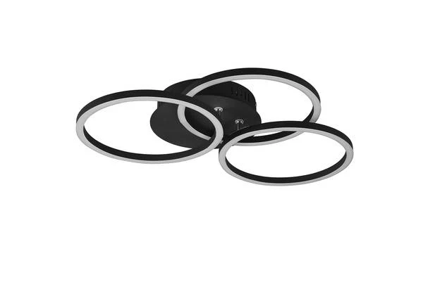 LED-Deckenleuchte Circle - Eisen - 1-flammig - Schwarz - Image 5