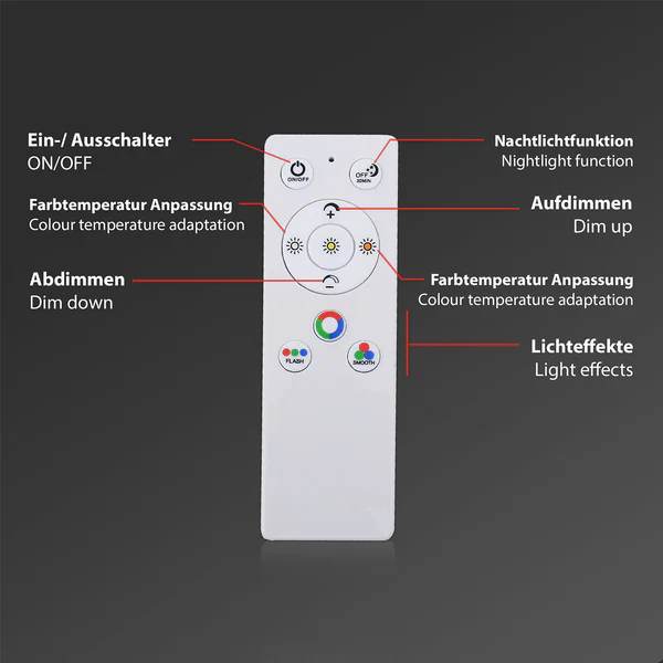 LED-Deckenleuchte Colour - Aluminium - 1-flammig - Image 8