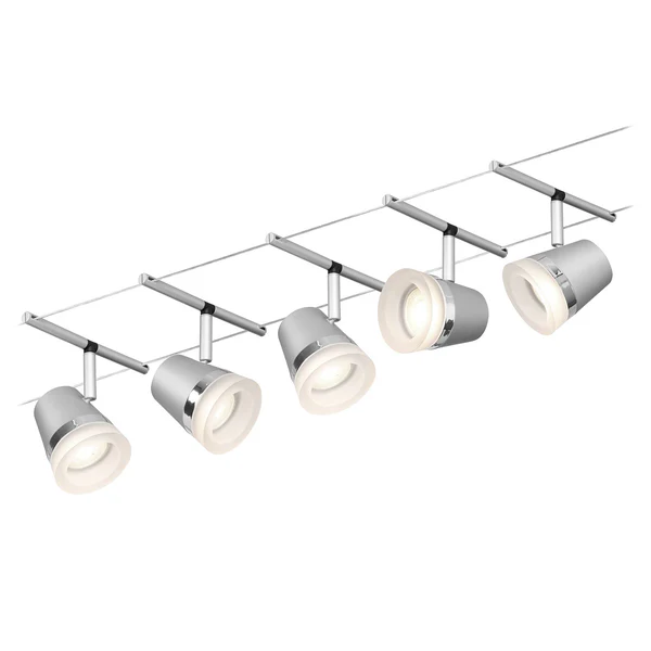 LED-Deckenleuchte Cone I - Aluminium - 5-flammig