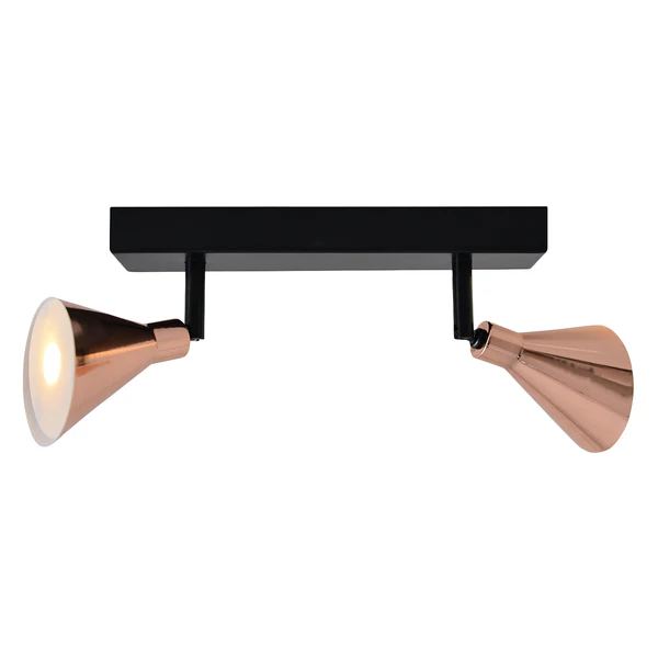 LED-Deckenleuchte Cooper I - Stahl - 2-flammig - Image 2