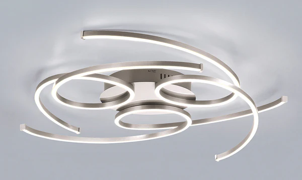 LED-Deckenleuchte Danilo - Aluminium / Kunststoff - Silber