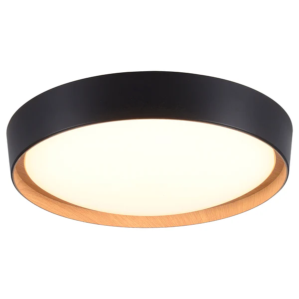 LED-Deckenleuchte Emilia - Polycarbonat - 1-flammig - Schwarz - Image 5