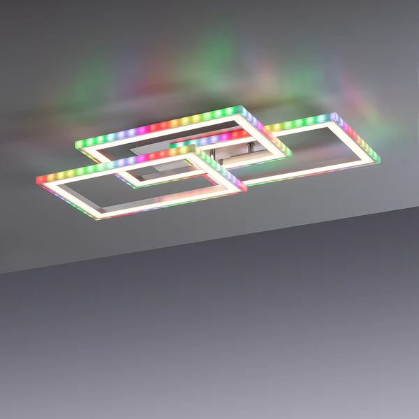 LED-Deckenleuchte Felix60 Typ C - Polycarbonat / Aluminium - 2-flammig - Image 4