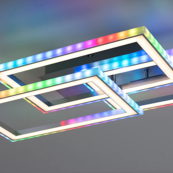 LED-Deckenleuchte Felix60 Typ C - Polycarbonat / Aluminium - 2-flammig - Image 5