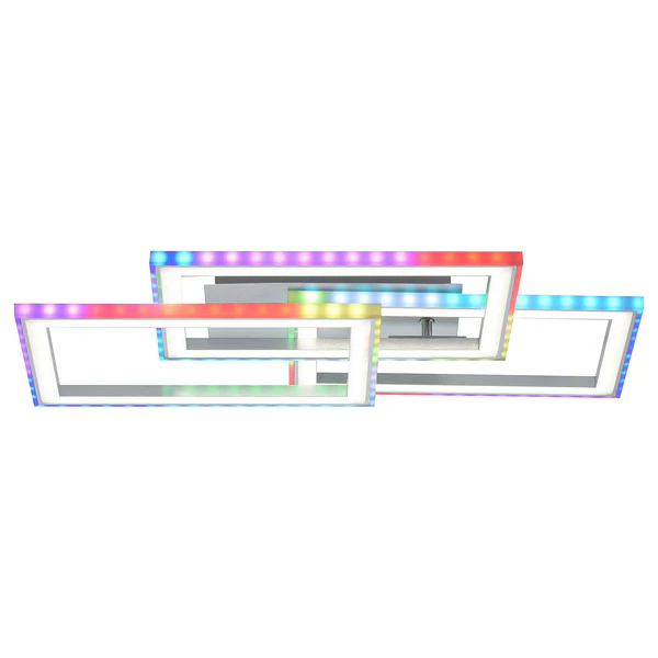 LED-Deckenleuchte Felix60 Typ C - Polycarbonat / Aluminium - 2-flammig - Image 6