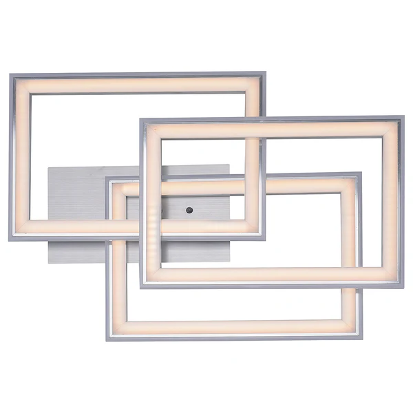 LED-Deckenleuchte Felix60 Typ C - Polycarbonat / Aluminium - 2-flammig - Image 7