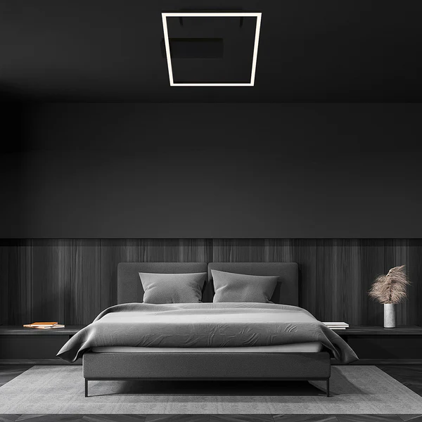 LED-Deckenleuchte Figa 1-flammig - Aluminium / Polypropylen - Schwarz - Image 3