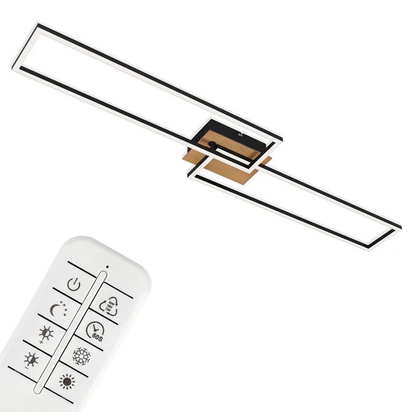 LED-Deckenleuchte Frame - Polycarbonat / Aluminium - 1-flammig