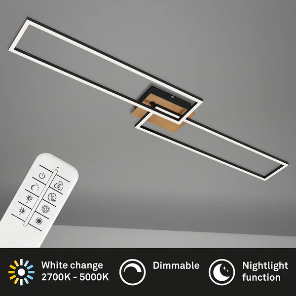 LED-Deckenleuchte Frame - Polycarbonat / Aluminium - 1-flammig - Image 6
