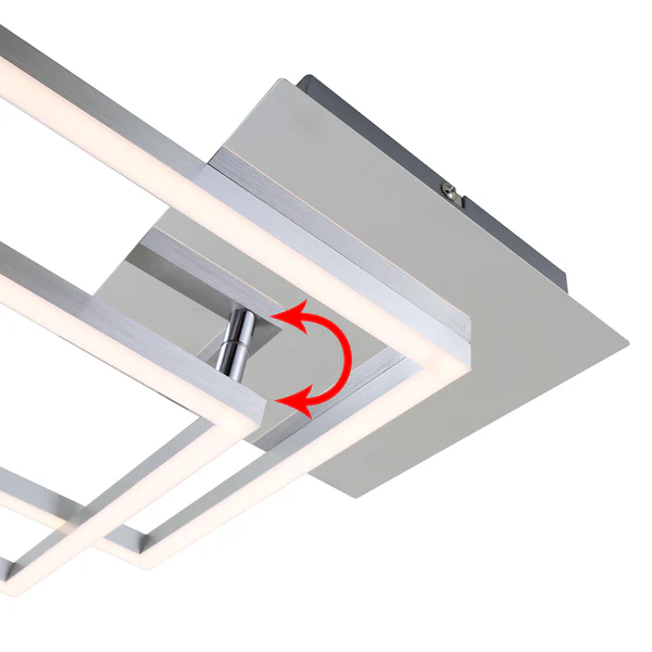 LED-Deckenleuchte Frame - Polycarbonat / Stahl - 1-flammig - Image 6
