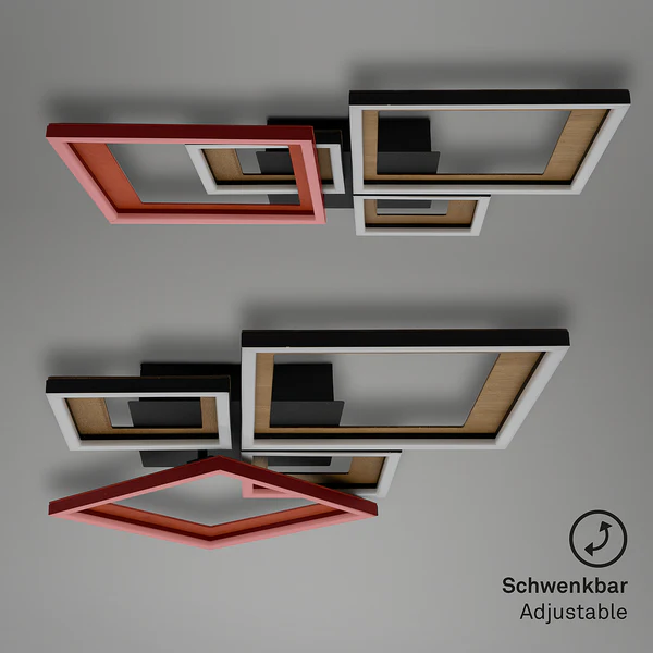 LED-Deckenleuchte Frame XI - Nylon / Eisen - 2-flammig - Image 7