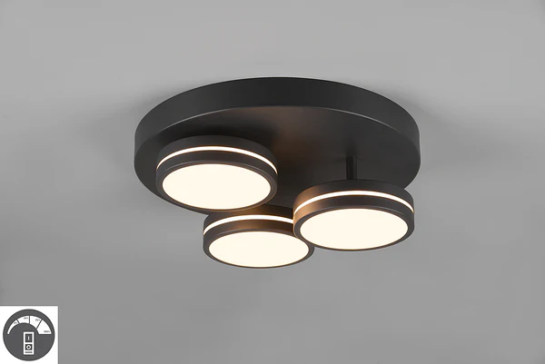 LED-Deckenleuchte Franklin - Aluminium - 3-flammig - Image 8