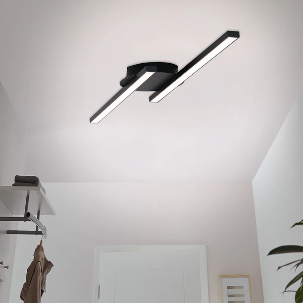 LED-Deckenleuchte Go - Polycarbonat / Eisen - 2-flammig - Image 2