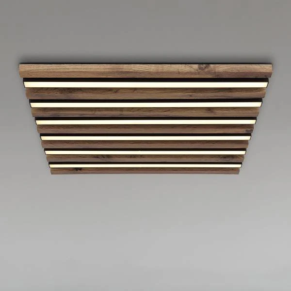 LED-Deckenleuchte Hayden quadratisch - Acrylglas / Eisen - 1-flammig - Breite: 45 cm