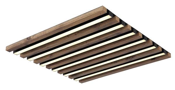 LED-Deckenleuchte Hayden quadratisch - Acrylglas / Eisen - 1-flammig - Breite: 45 cm - Image 3