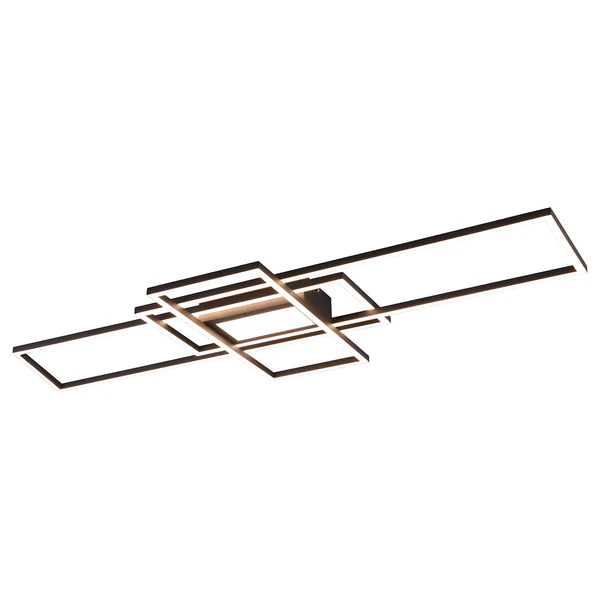 LED-Deckenleuchte Irvine - Kunststoff / Aluminium - 1-flammig - Schwarz