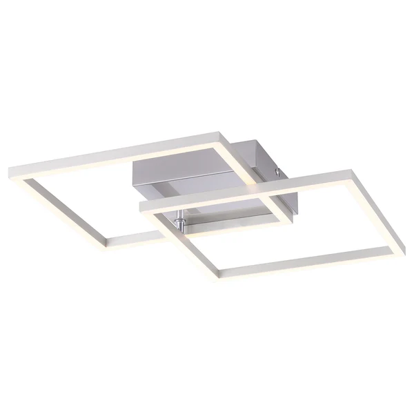 LED-Deckenleuchte Iven I - Polycarbonat / Aluminium - 2-flammig