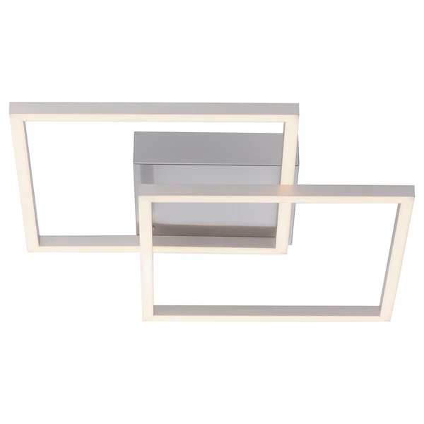 LED-Deckenleuchte Iven I - Polycarbonat / Aluminium - 2-flammig - Image 3