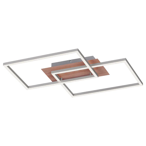 LED-Deckenleuchte Iven III - Kunststoff / Stahl - 2-flammig