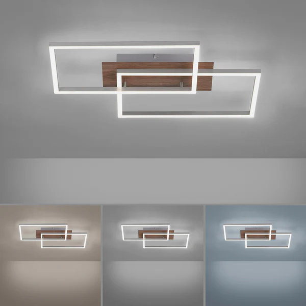 LED-Deckenleuchte Iven III - Kunststoff / Stahl - 2-flammig - Image 3
